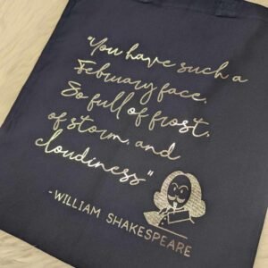 "February Face" Shakespearean Insults Tote Bag