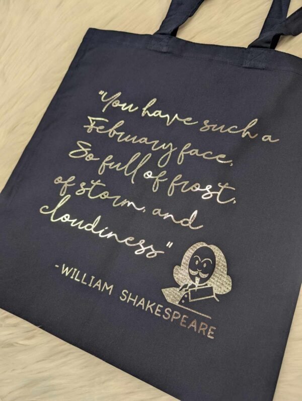 "February Face" Shakespearean Insults Tote Bag