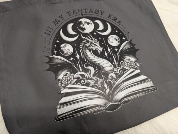 "In My Fantasy Era" Large Bookish Tote Bag - Image 2