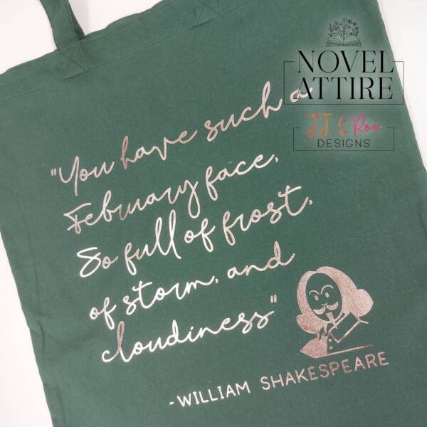 "February Face" Shakespearean Insults Tote Bag - Image 4